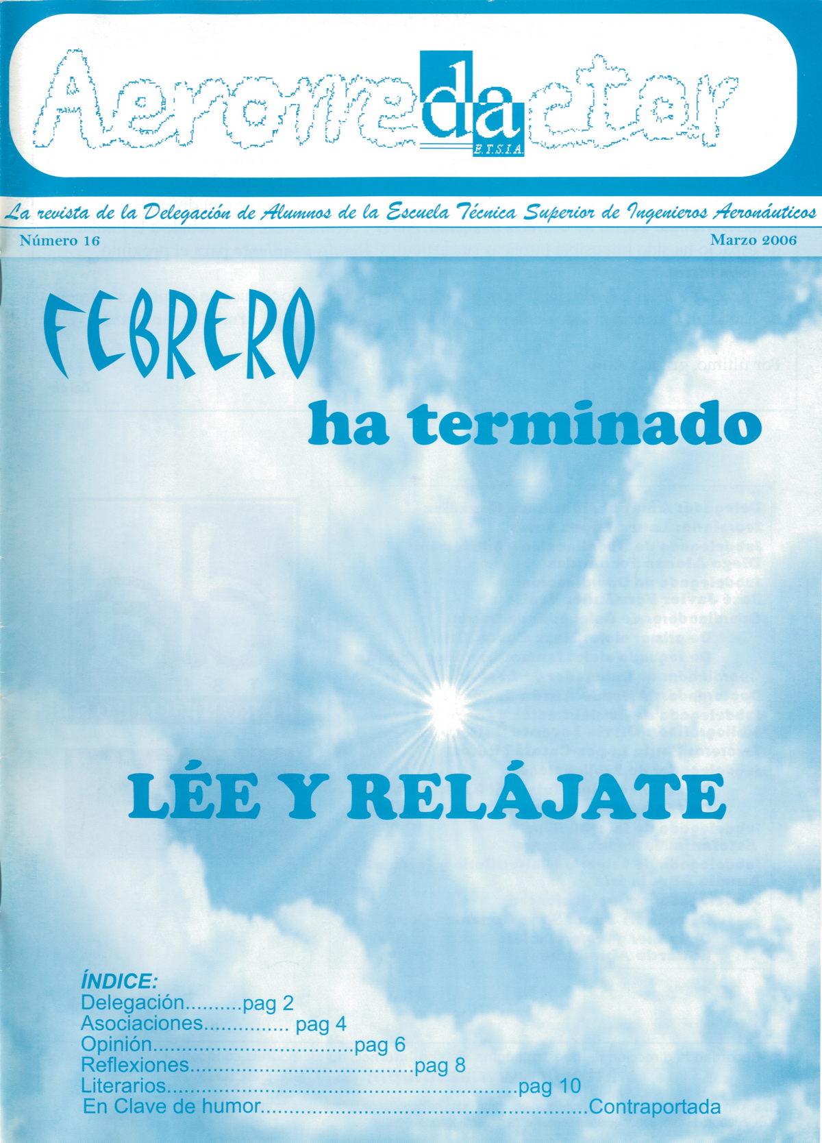 Portada Revista Aerorredactor Núm. 16