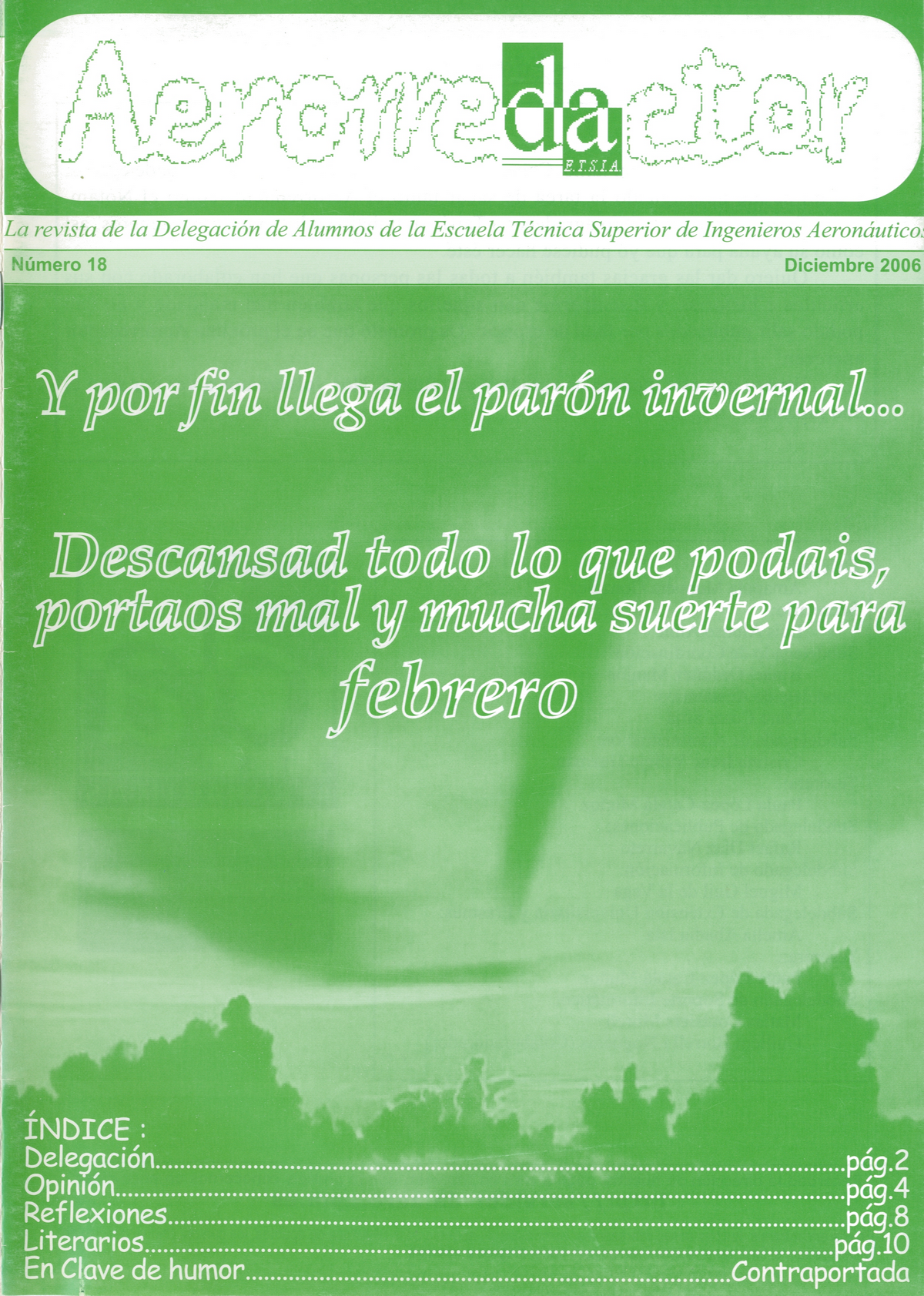 Portada Revista Aerorredactor Núm. 18