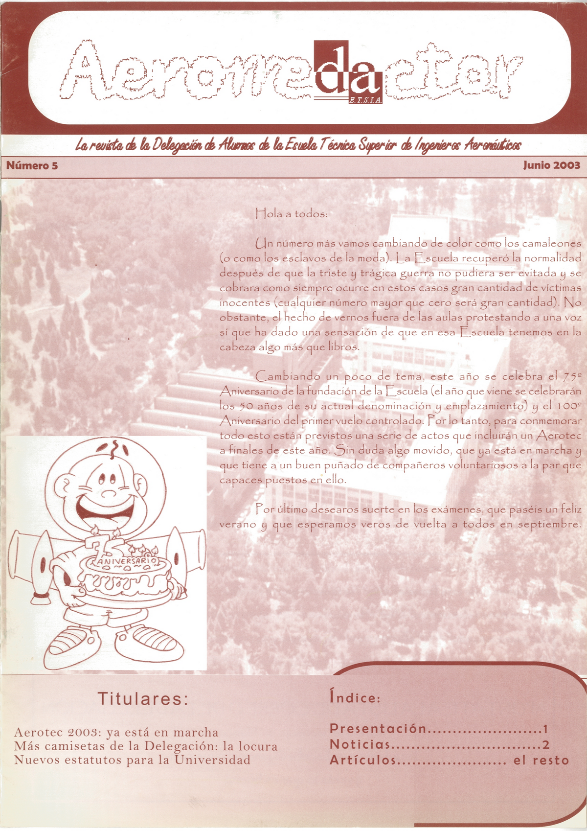 Portada Revista Aerorredactor Núm. 5