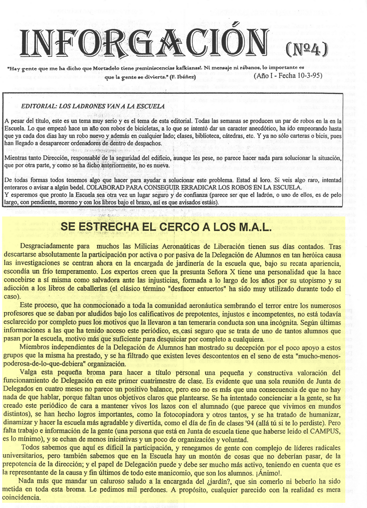Inforgacion Núm. 4