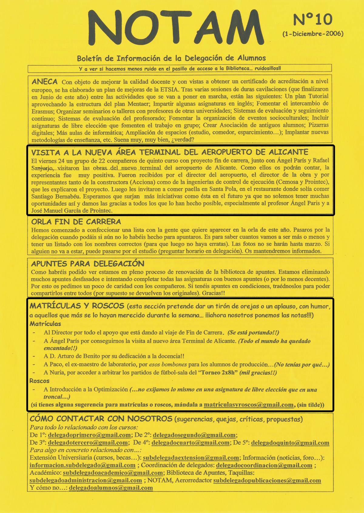 Portada Revista notam Núm. 10