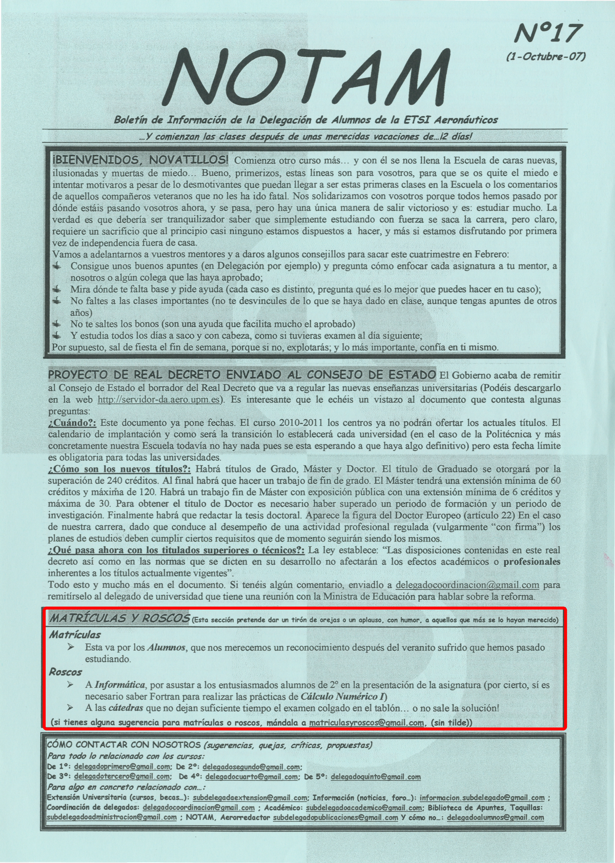 Portada Revista notam Núm. 17