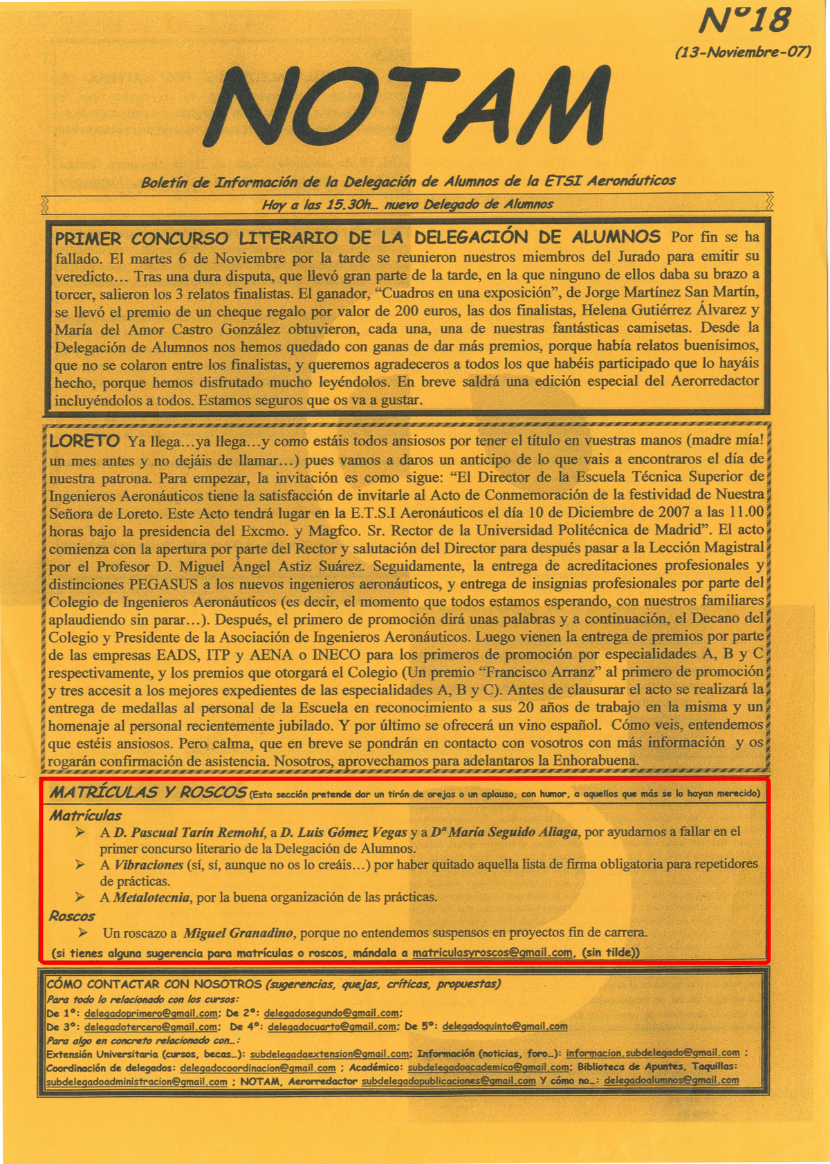 Portada Revista notam Núm. 18
