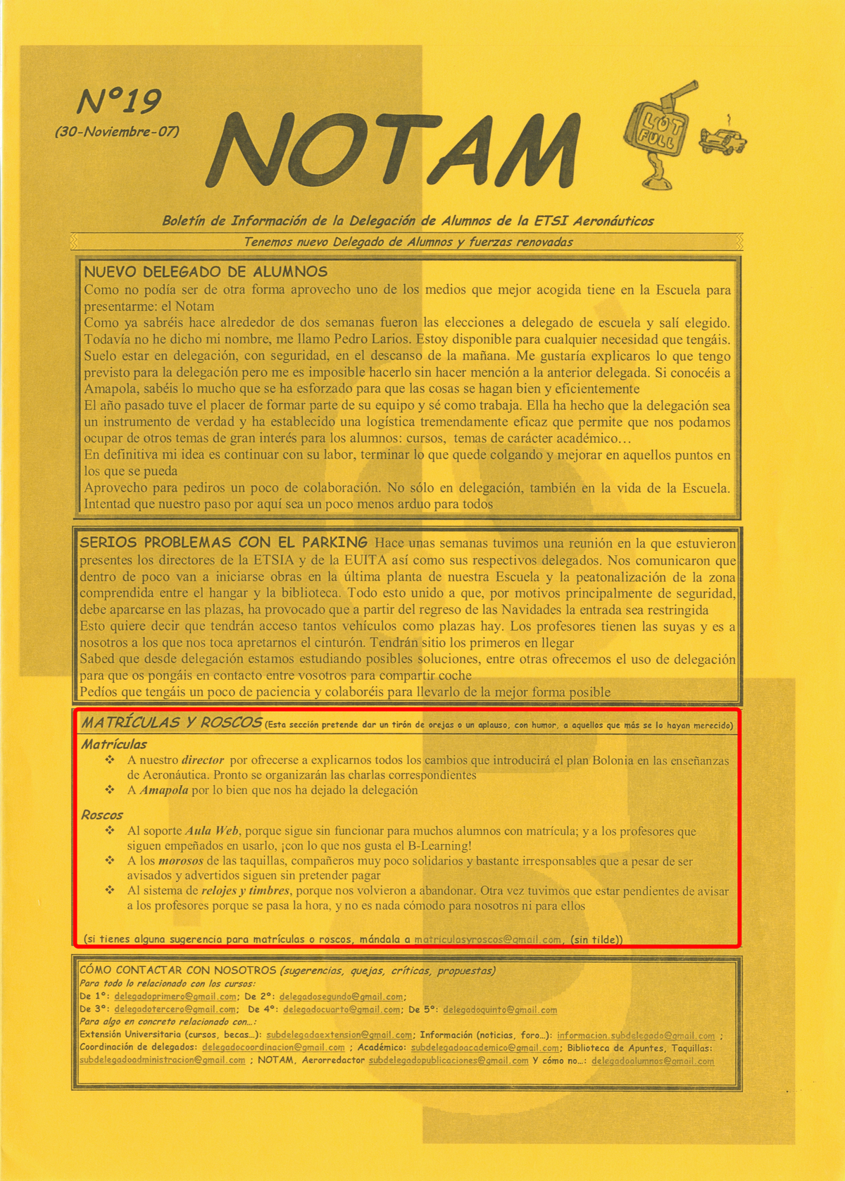 Portada Revista notam Núm. 19