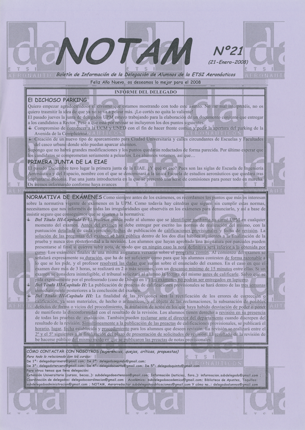Portada Revista notam Núm. 21