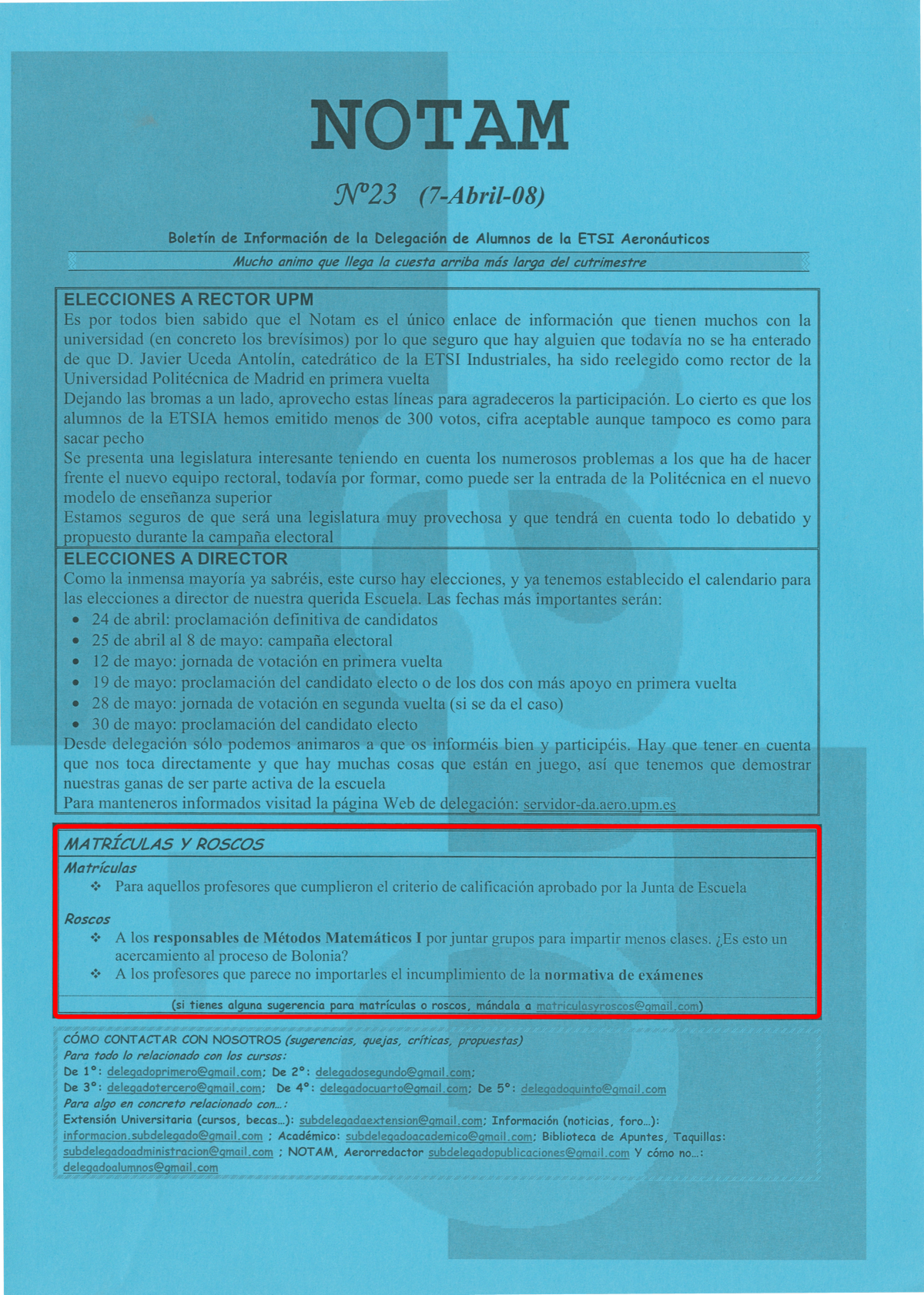 Portada Revista notam Núm. 23
