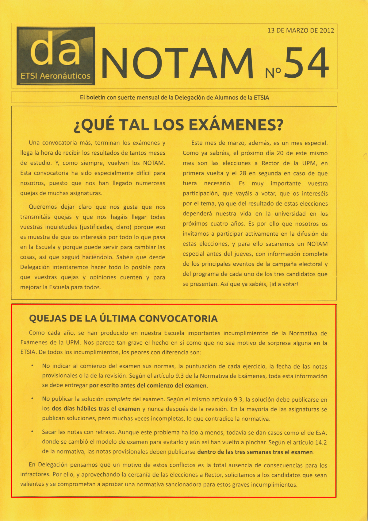 Portada Revista notam Núm. 54