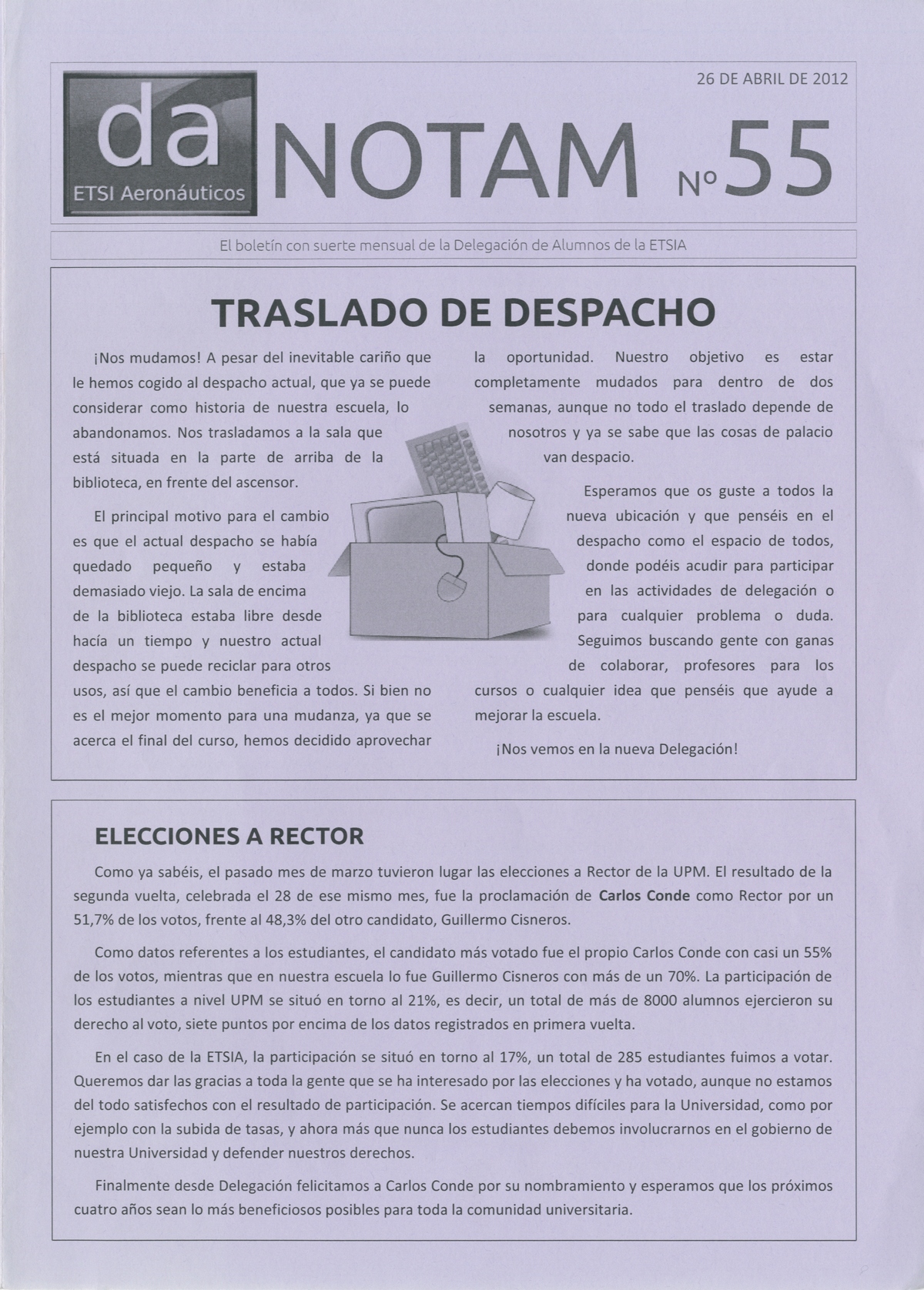 Portada Revista notam Núm. 55