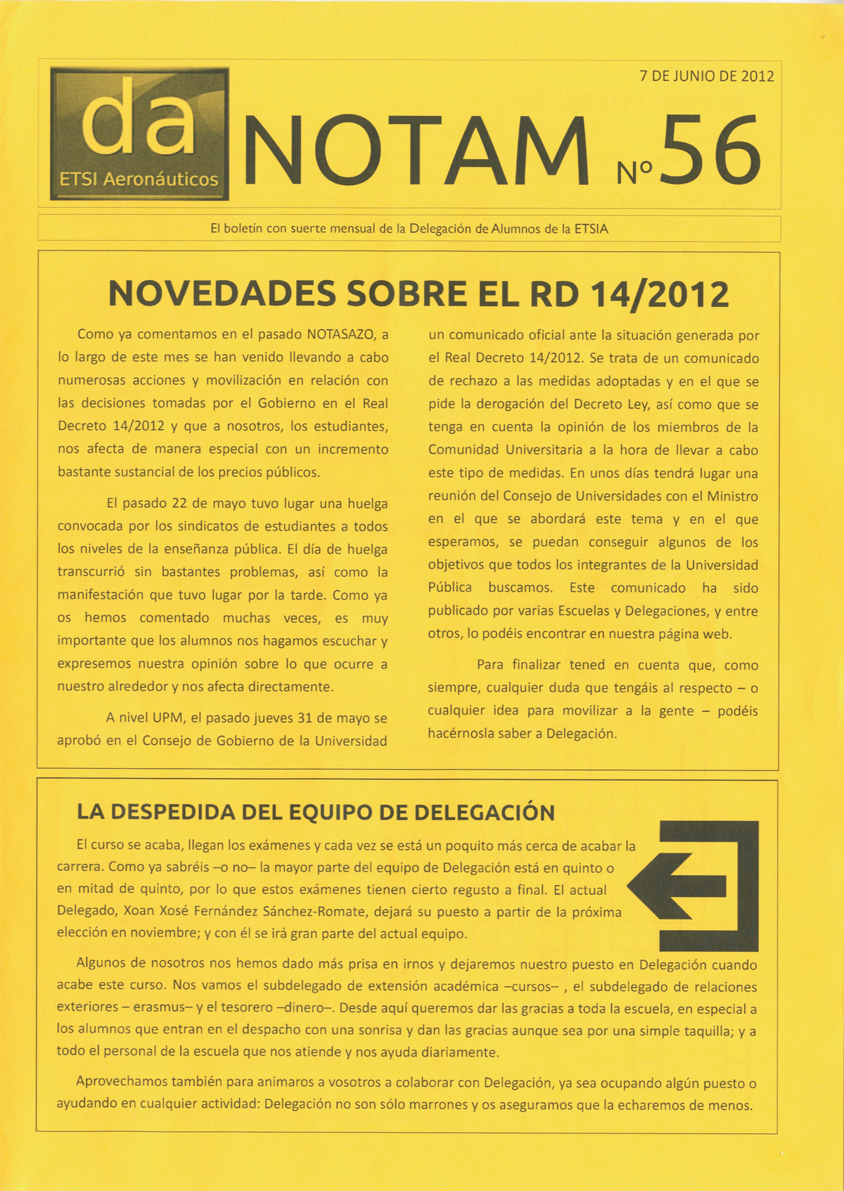 Portada Revista notam Núm. 56