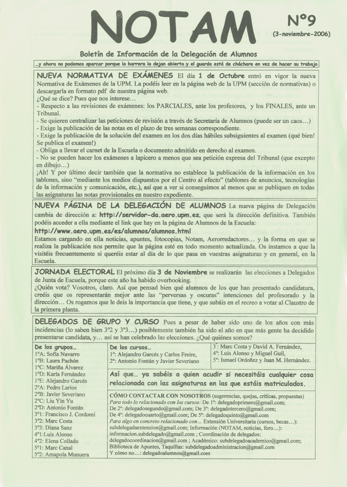Portada Revista notam Núm. 9