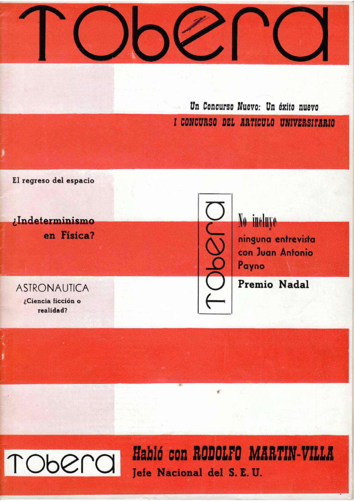Portada Revista Tobera Núm. 9