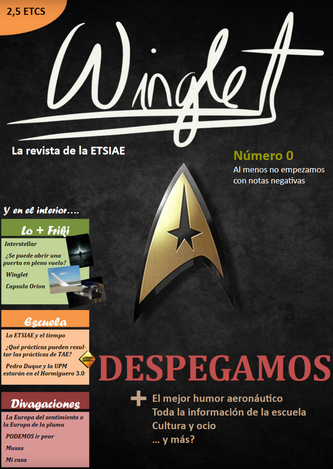 Portada Revista winglet Núm. 0